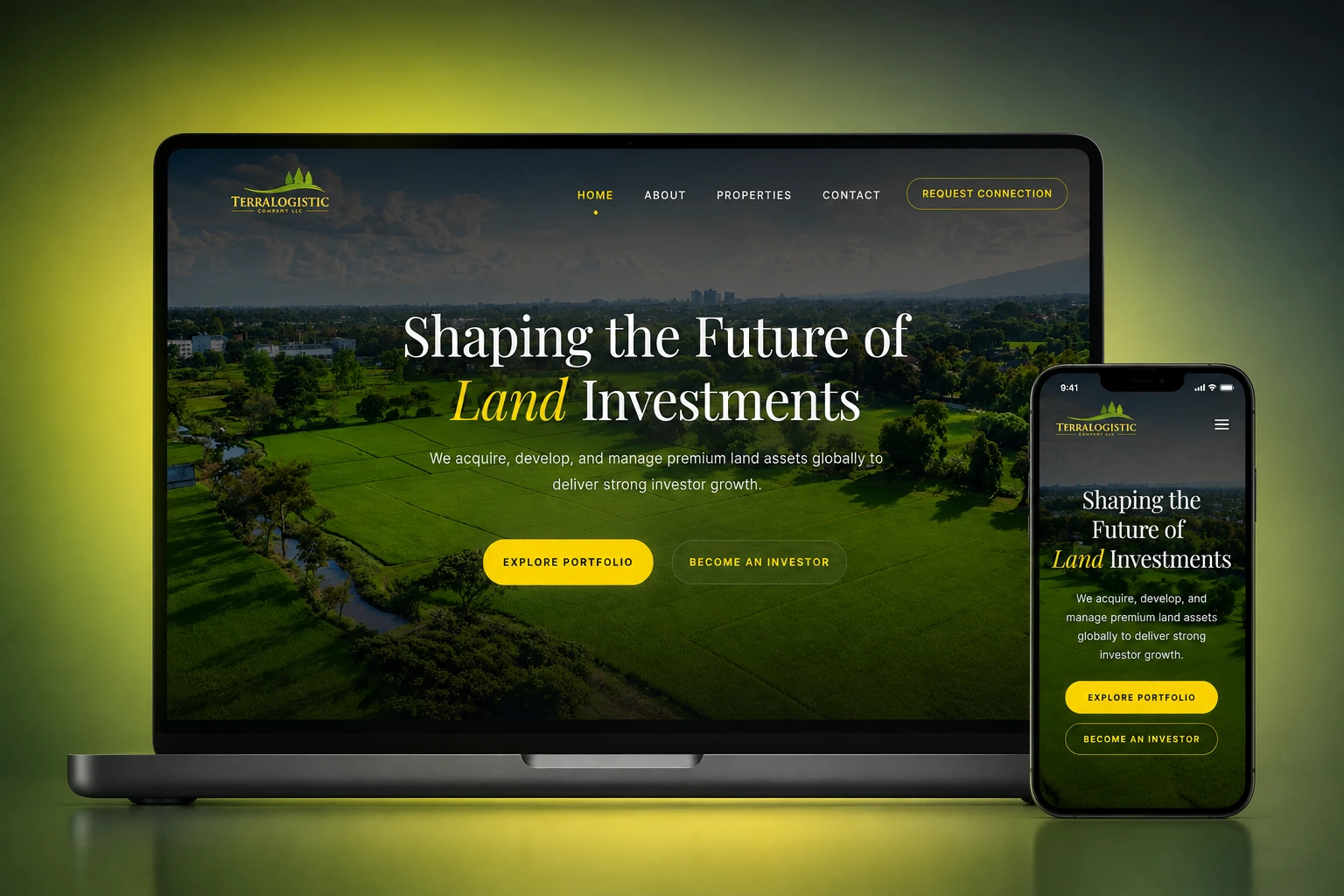 Business Portfolio website preview
