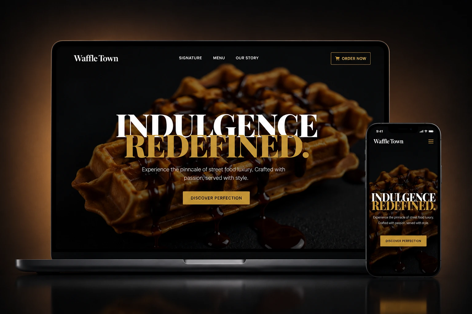 Waffle web-design